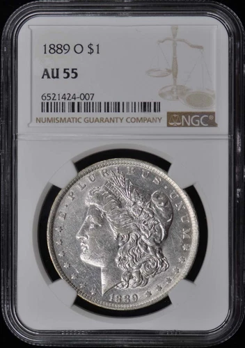 1889-O Morgan Dollar S$1 NGC AU55