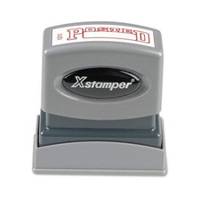 SHACHIHATA INC Posted-Inch Ink Stamp, 1/2 x 1-5/8 Inches, Red Ink XST1211