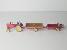 Dinky Toys - Massey Harris Tractor & Manure Spreader & Halesowen Diecast -no Box