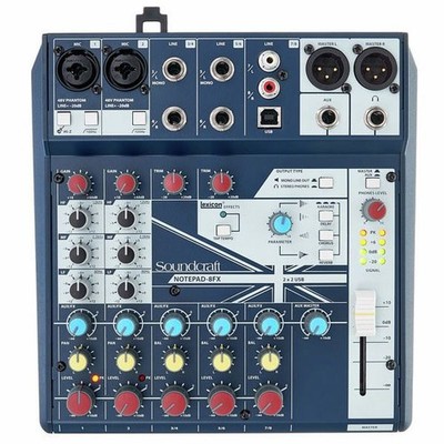 Soundcraft Notepad-8FX Digitalmischpult 8Kanal