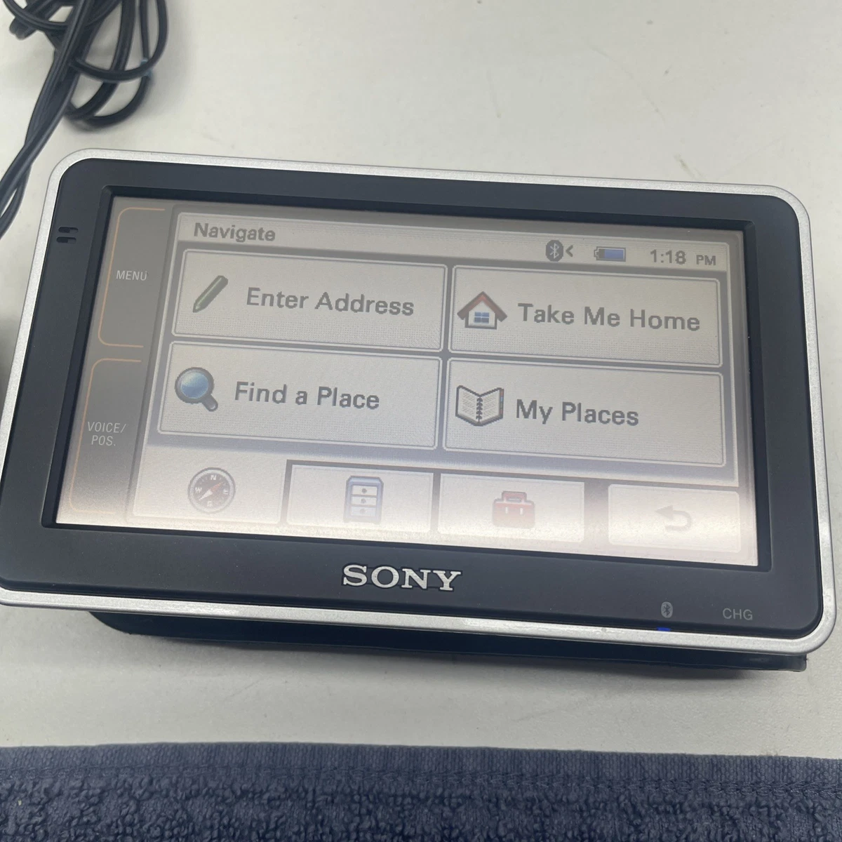 GPS Sony NAV-U Europe - Fonctionnel, Avec Allume-cigare Et Carte 512 Mo