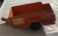Vintage 1960 TootsieToy U-HAUL Trailer Orange Diecast Trailer with 2 stickers