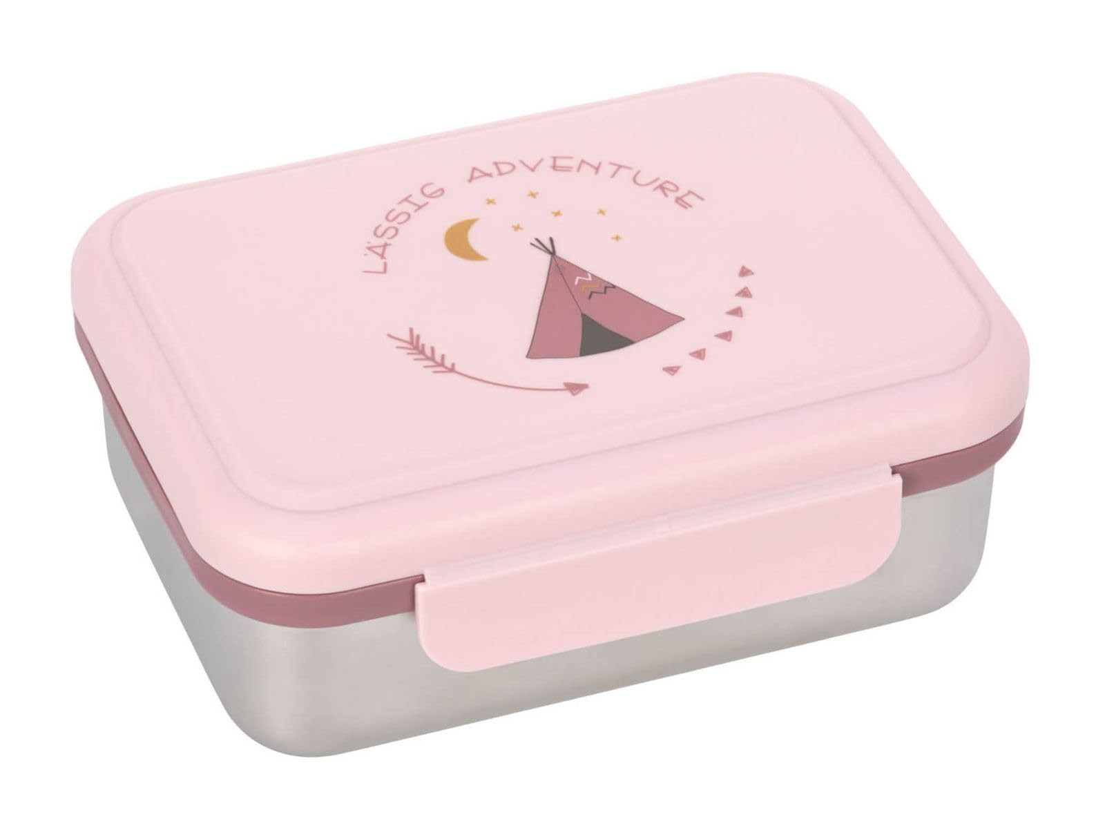 Caja de pan casual para niños acero inoxidable lonchera caja de desayuno sostenible guardería