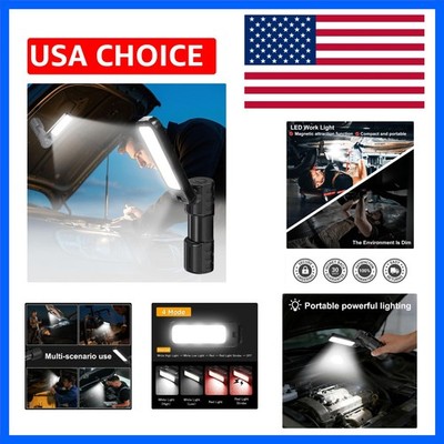 Rechargeable 5000LM Magnetic Work Light,180° Rotate Mechanic Work Light for C...