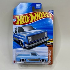 Hot Wheels  83 Chevy Silverado HW Hot Trucks 9/10 Blue Whitewalls 2024 157/250