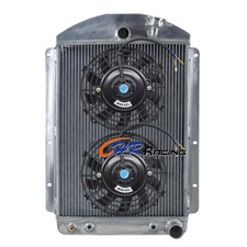Aluminum Radiatorfans For 1937 Chevy Mastermaster Deluxe Wchevy V8 Engine
