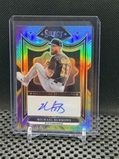 Michael Burrows 2025 Select - Signature Selections Tie-Dye Prizm #7/25  Pirates