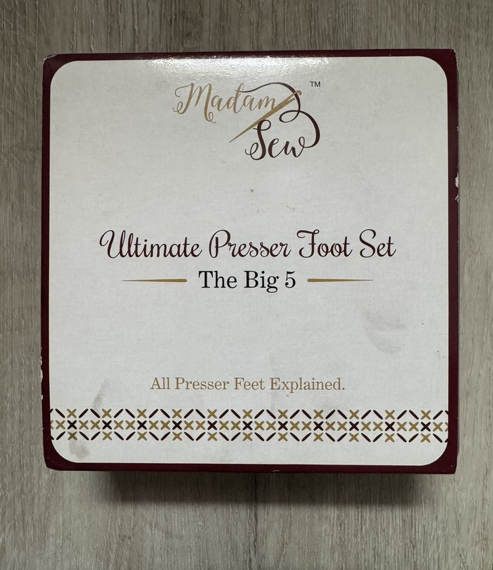 Madam Sew Ultimate Presser Foot Set The Big 5 in One NEW