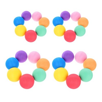28 Pcs Schwammkugeln Taschenspielzeugball Bounce-Bälle Mini-Hüpfballspielzeug