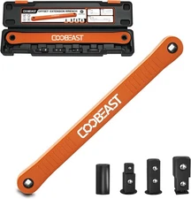 3/8 Inch Offset Extension Wrench Impact Ready Socket Wrench Extender Tool with V