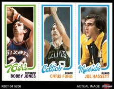1980 Topps Bobby Jones / Chris Ford / Joe Hassett 183 / 37 / 66 HOF No 8 - NM/MT
