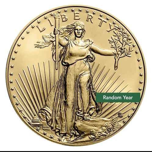 1/10 oz American Gold Eagle Coin $5 BU - Random Year