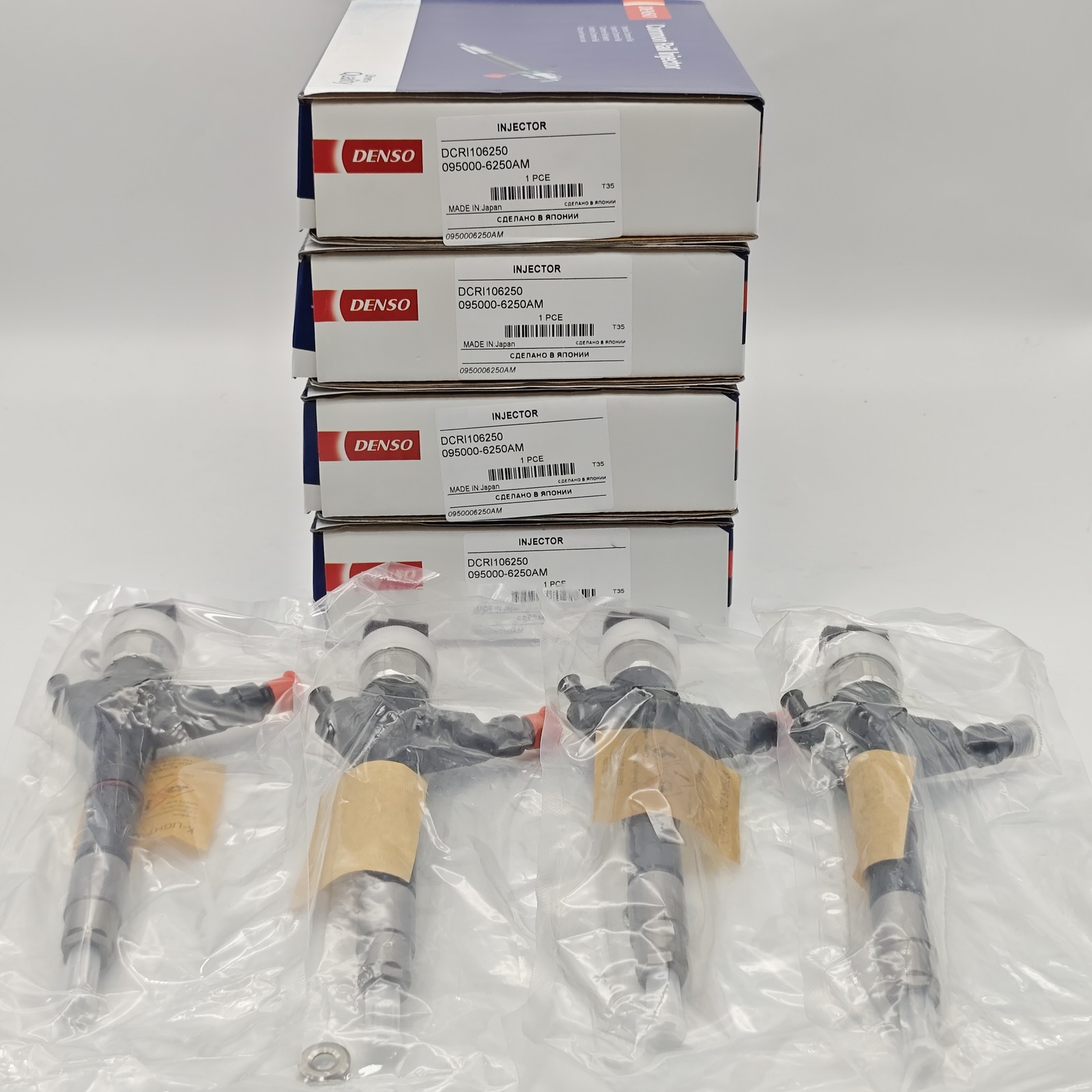 4Pcs Fuel Injector 095000-6250 16600-EB70A For Nissan YD25DDTI Navara D22 D40 US