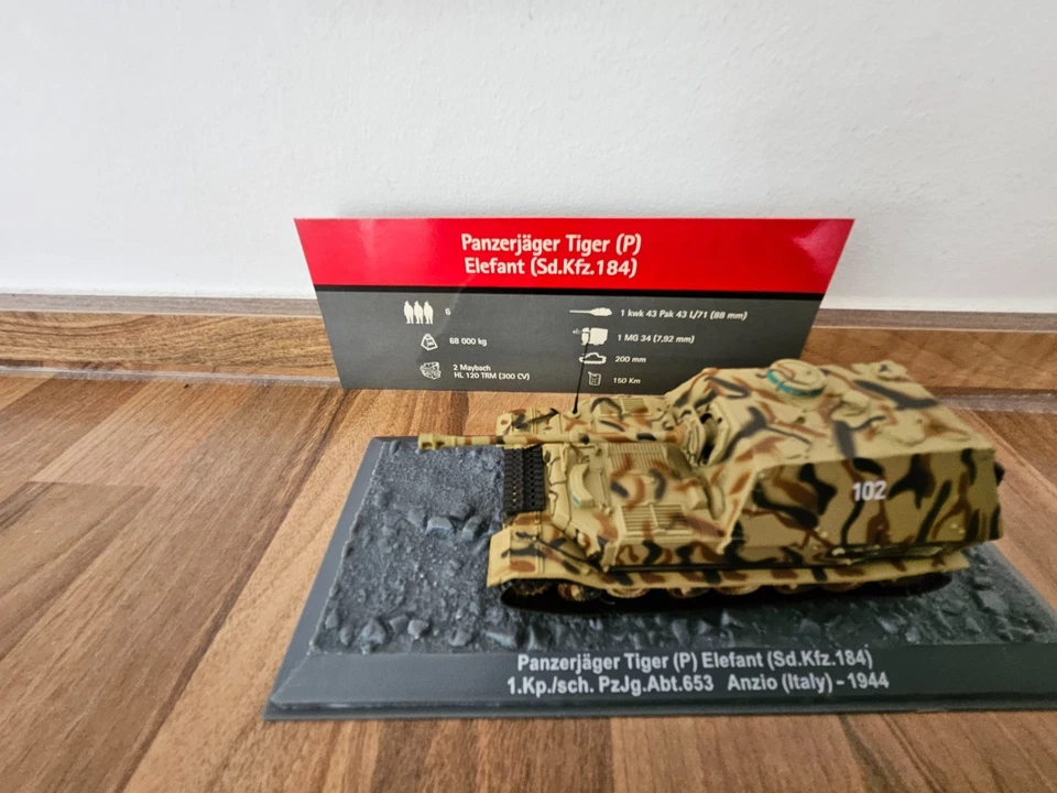 Panzerjäger Tiger (P) Elefant (Sd.Kfz. 184) ALTAYA 1.72 - Bild 2 von 2