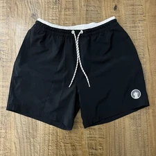 Chubbies The Capes Black Swim Shorts 5.5" Inseam with liner. Size medium.