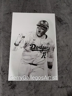 Miguel Rojas Los Angeles Dodgers 12x18 Print