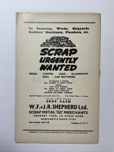 Newcastle United v Preston North End; 5th September 1959 - Bild 2 von 3