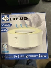 Sealy Portable Mini Diffuser 6 Aroma Pads, Rechargeable Battery, 3 Light Modes