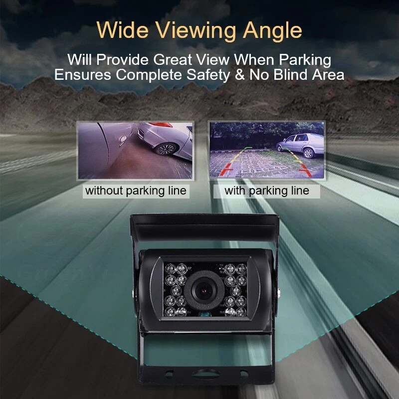Reverse Camera 4 Pin AV Port IR Night Backup Camera For Truck/Trailer/RV/Heavy - Image 2 of 4