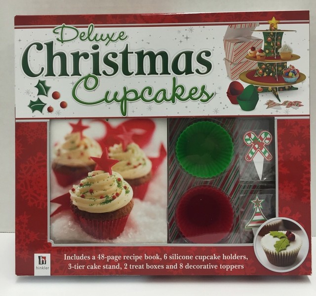 Deluxe Christmas Cupcakes Kit By Hinkler Includes A 48 Page