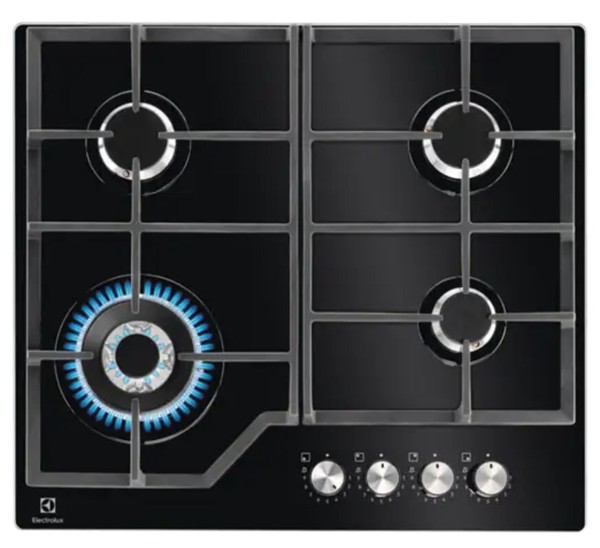 Electrolux KGG64362K Ebene Kochen IN Gas 60 CM Schwarz 4 Brenner-image
