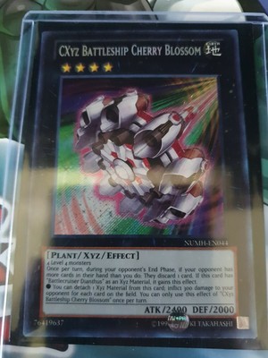 YU-GI-OH! CXyz Battleship Cherry Blossom Karte – Secret Rare, NUMH-EN044, Unlimited Edition