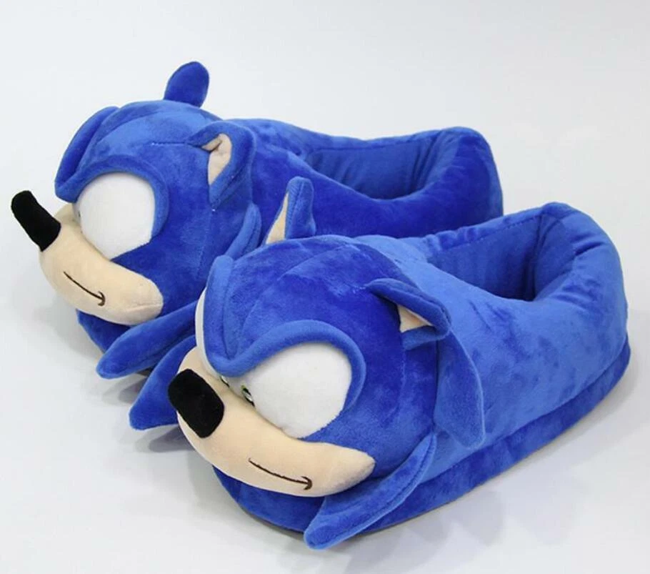 Sonic plush shop slippers