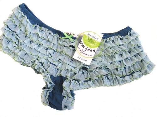 A334 Honeydew Intimates NEW Women's Tier Layer Ruffle Sheer Mesh Rumba Boyshorts - Picture 69 of 71