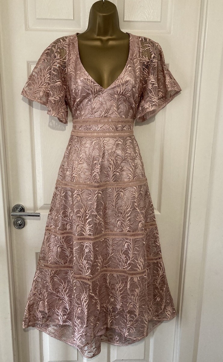 strapless open back dress Plus Size Baby Pink Wrap Georgette Dress main image 0