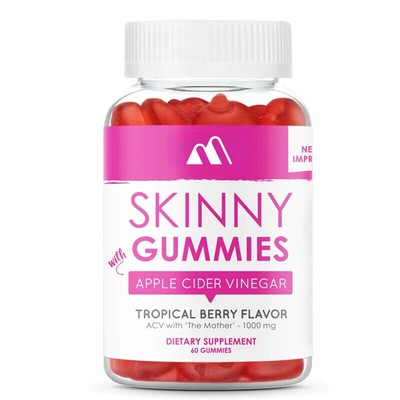 Apple Cider Vinegar Gummies, Vitamin B9, B12, Beetroot, Pomegranate 60 Gummies