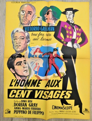  Love and Larceny French Movie Poster Original 23"31" 1960 Risi Gassman