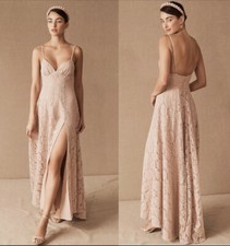 BHLDN X Fame and Partners Charlotte Lace V-Neck Maxi Dress