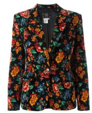 Kenzo Floral Print Slim Fit Blazer
