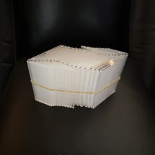 No Name Acrylic Sign Counter Top Stand Lot Of 16 Label Photo Frame 3.5" x 2.5"