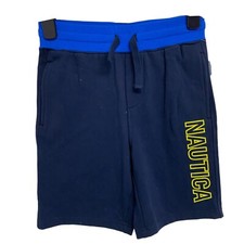 Nautica youth boys sweat shorts pants pull on blue with pockets size 12