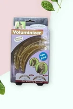 HAIR VOLUMINIZER 4 Pack Golden Color Hair Volume Small & Large By GOURMET TRENDS