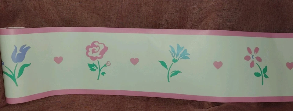 复古粉色花卉壁纸边框 | Shabby Chic| 22 卷 | 每件 15 英尺 — 第 2/4 张图片