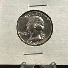 1964 D Washington Quarter 90% Silver Ultra High Grade with Mint Luster.