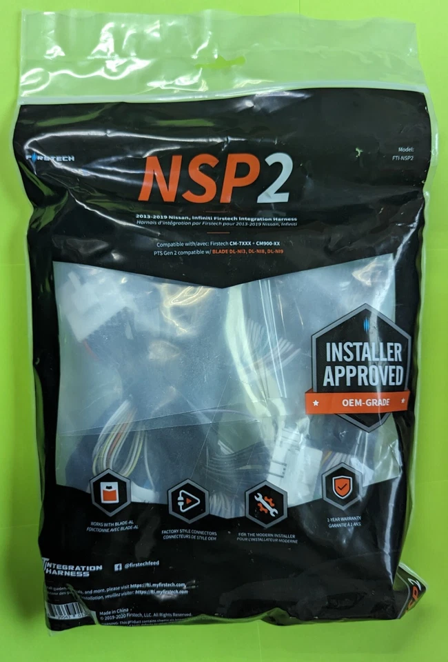 FirsTech FTI-NSP2 T-Harness for Nissan/Infinity Push Start Gen 2 Model 2013-2023