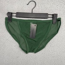 Todd Sanfield Brief Underwear mens Medium Pine Green Defiant Endurance Mesh NEW