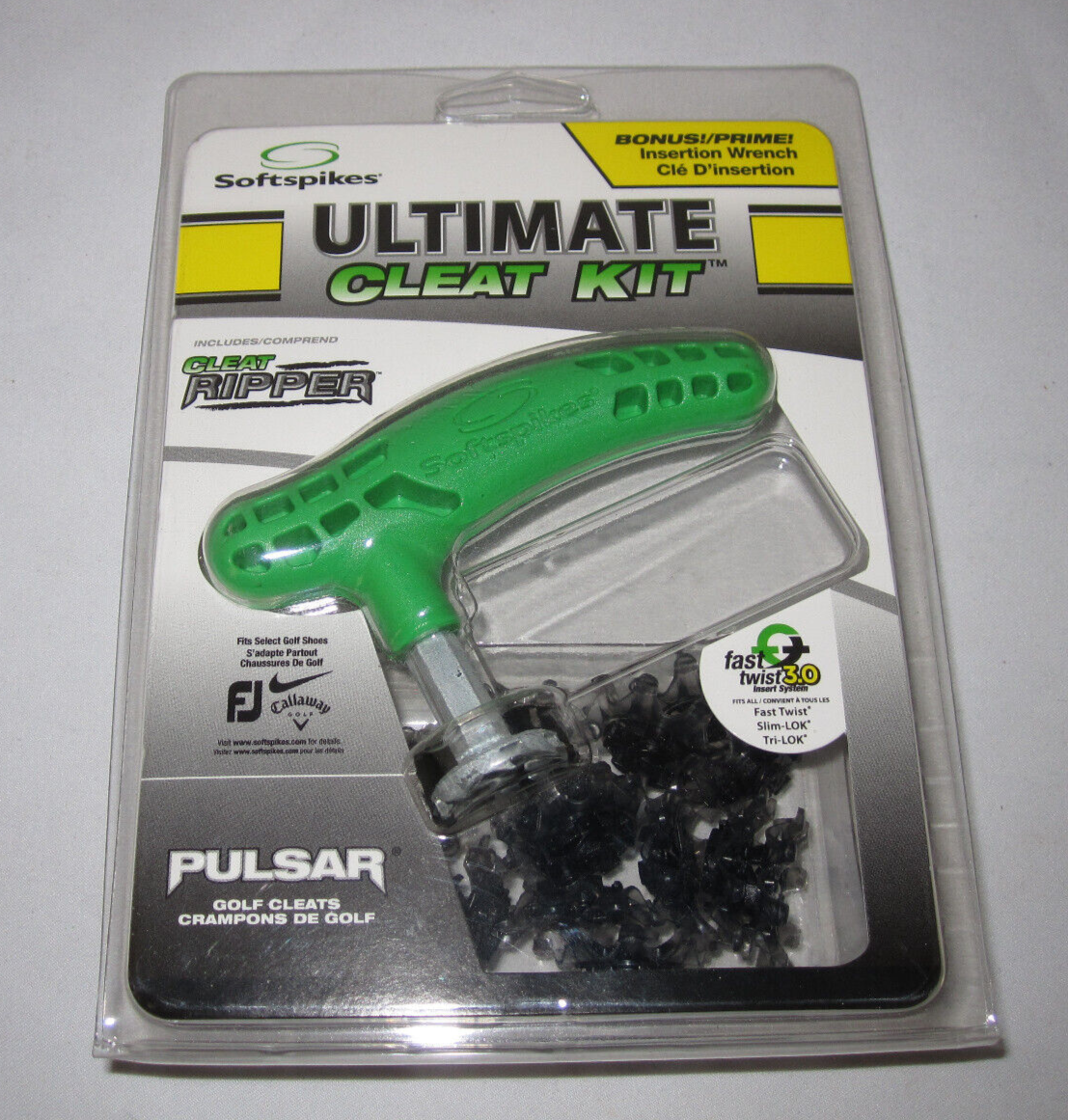 Softspikes Ultimate Cleat Kit w/ insertion wrench & Stealth Golf Cleats ...