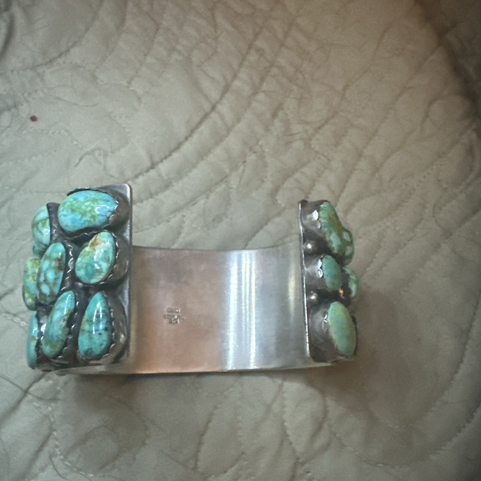 Authentic Antique Native American Cuff Bracelet S… - image 8