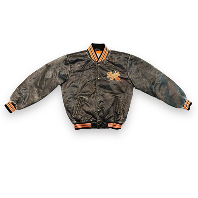 N3* Vintage Y2K Lucky Brand Men's Varsity Jacket Coat Button Snap Large 