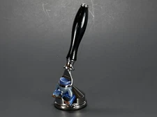 Men Shaving Razor Set 5 Blades Fusion Cartridge Razor & Stand Holiday Gift Set