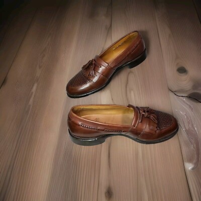 Allen Edmonds Cody Sz 11 Men’s Brown Loafers with Tassels Leather Allen Edmonds Mens Size 11 D Cody 1849 Brown Calfskin  main image 3