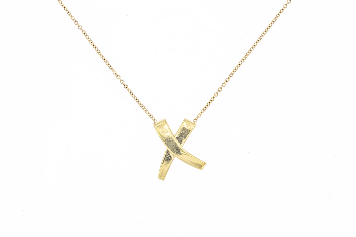 tiffany and co graffiti x necklace gold