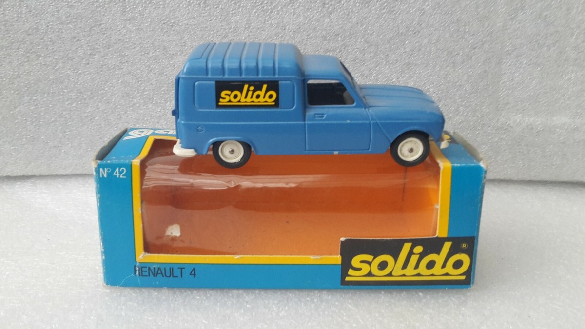 Solido France 42 – Renault 4 F6 Balain Poulat, Fourgon 1/43, Quasi Neuf (boîte Usée)