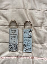 Brand new plaques x2 for the wall/door or cupboard. 