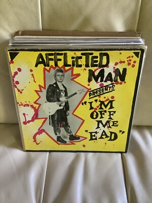 Afflicted Man LP I m Off Me  Ead  rare 80 s UK punk kbd