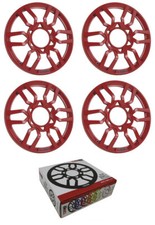 6.5" Speaker Grill Universal Plastic Cover Black 2 Pair PRO-GRILL6 RED DS18